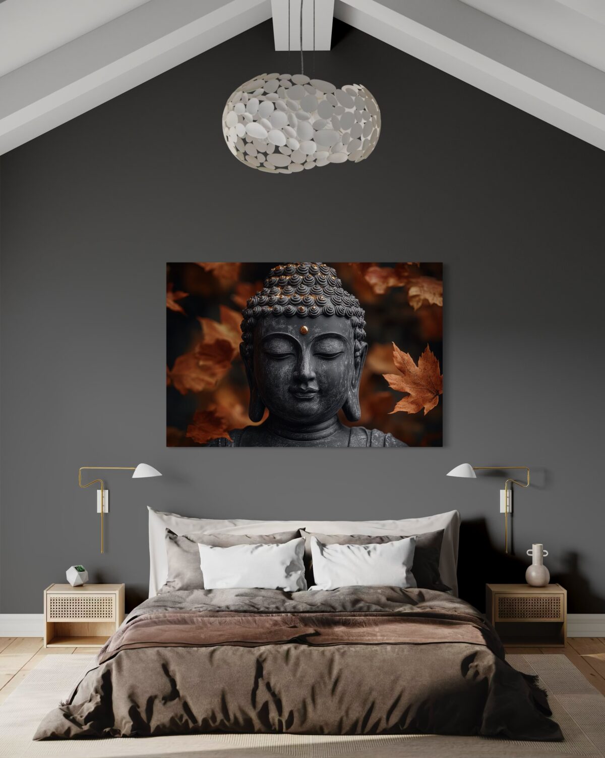 buddha in fall slaapkamer setting