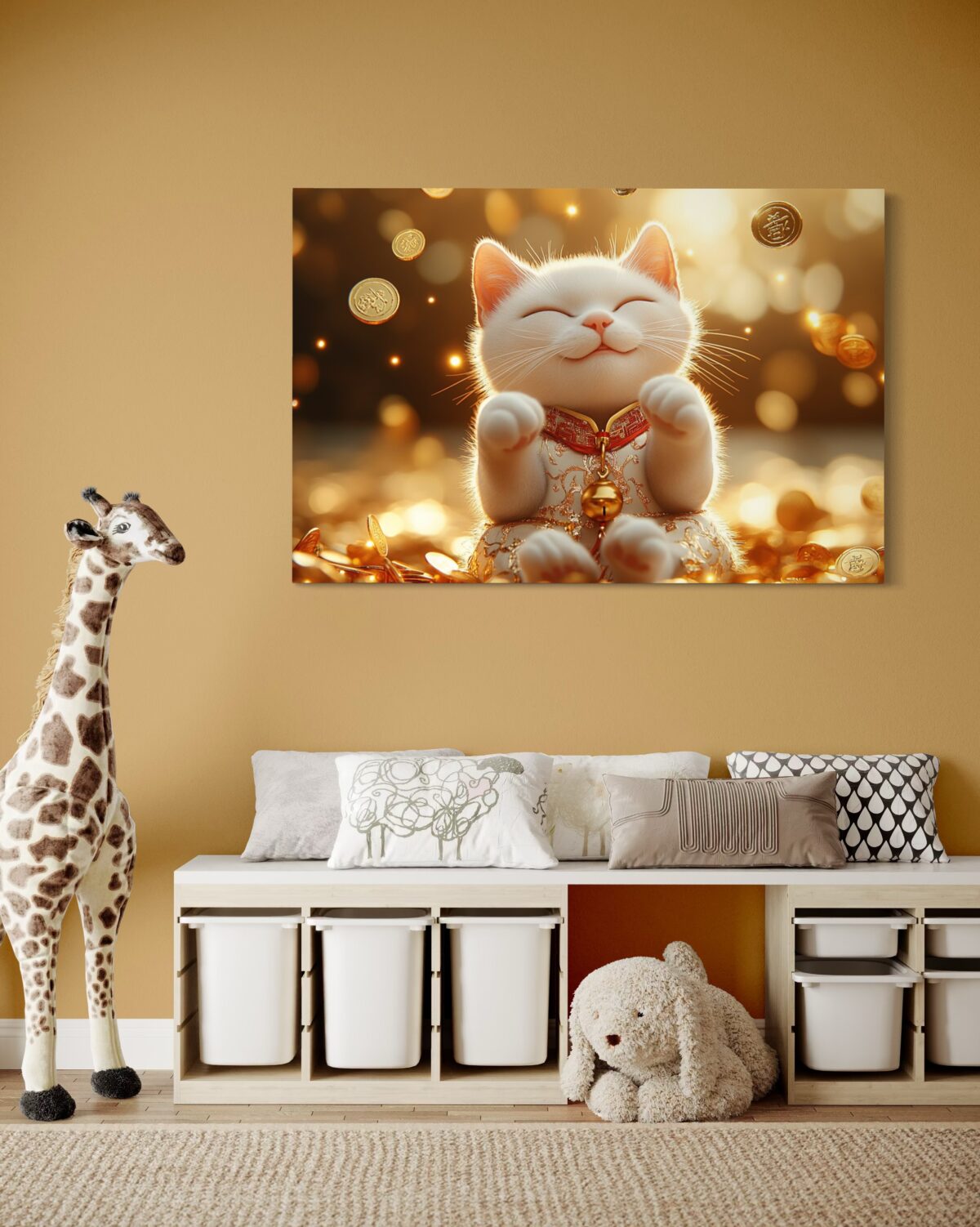 Fortune cat plexiglas art