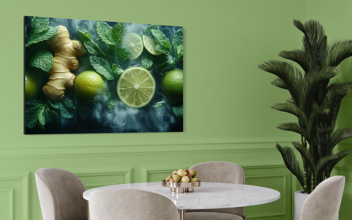 ginger and lime in dining setting